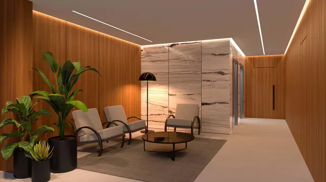 Hall de entrada decorado, Três Figueiras, Porto Alegre