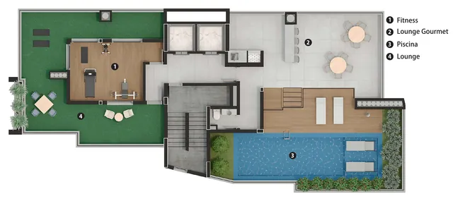 Planta do rooftop